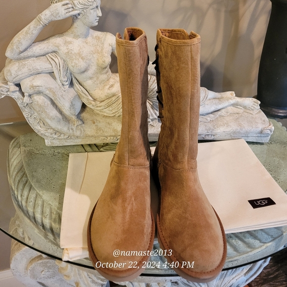 Ugg Tasman Boots Braided Lace-Up Suede Designer Celebrity Luxury Shearling #132 - Picture 10 of 14
